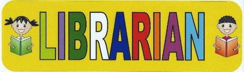 10"x3" Librarian Bumper Sticker Window Car Decal Stickers Vinyl Truck Decals