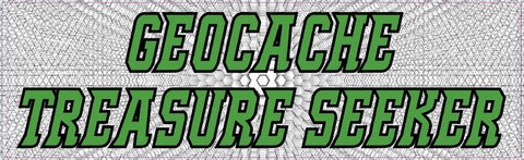 10"x3" Geocache Treasure Seeker Bumper Stickers Geocaching Window Sticker Decals