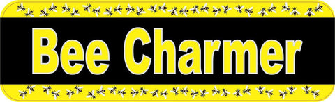 StickerTalk® Brand 10in x 3in Bee Charmer Beekeeper Bumper magnet Car  magnets magnetic