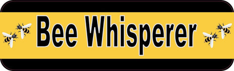 StickerTalk® Brand 10in x 3in Bee Whisperer Beekeeper Bumper magnet Bees Car  magnets magnetic