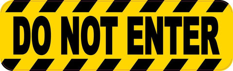 10x3 Caution Do Not Enter Business Decal Store Sign Decals Sticker Stickers