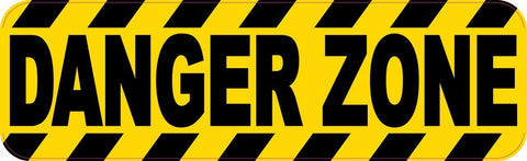 10x3 Caution Danger Zone Business Decal Store Sign Decals Sticker Stickers