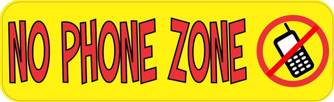 10x3 No Phone Zone Business Decal Store Sign Decals Sticker Stickers