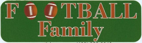 10"x3" Football Family Bumper Sticker Window Decal Stickers Vinyl Car Decals