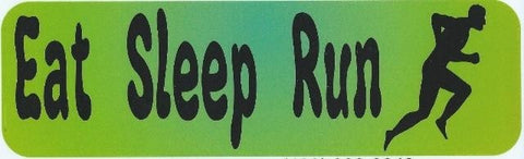 10"x3" Eat Sleep Run Running Bumper Sticker Window Decal Stickers Car Decals