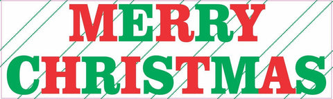 10" x 3" Merry Christmas Vinyl Bumper Sticker Decal Car Stickers Decals