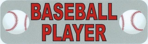 10" x 3" Baseball Player Bumper Sticker Window Decal Stickers Vinyl Car Decals