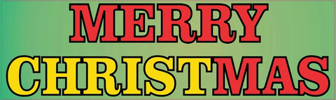 10in x 3in Merry Christmas Christ Vinyl Bumper Sticker Decal Car Stickers Decals