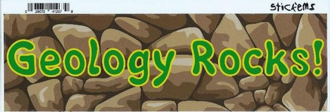 10in x 3in Geology Rocks rockhound Bumper Stickers Decals Car Window Decal Sticker