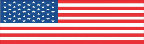 10" x 3" American US United States Flag Bumper Sticker Decal Stickers Decals