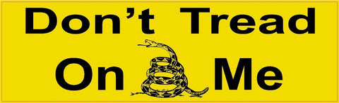 StickerTalk® Brand 10in x 3in Dont Tread on Me Gadsden Flag Bumper magnet  Car magnets