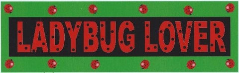 10" x 3" Ladybug Lover Bumper Sticker Ladybugs Car Window Stickers Decal Decals