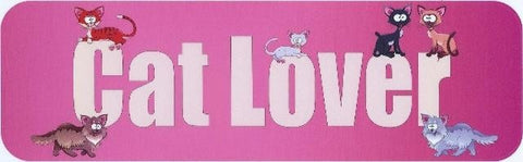 10" x 3" Cat Lover Vinyl Bumper Sticker Decal Window stickers car Truck decals