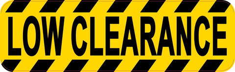 10in x 3in Low Clearance Sticker Vinyl Window Decal