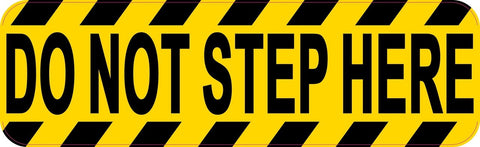 StickerTalk® Brand 10in x 3in Do Not Step Here Magnet Magnetic Sign