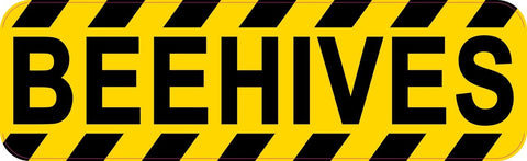 10in x 3in BeeHives Bee Hives Sticker Vinyl Window Decal