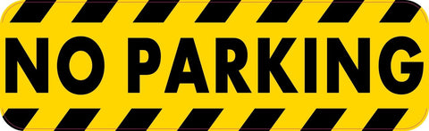 10in x 3in No Parking Sticker Vinyl Window Decal