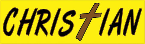 10" x 3" Christian Religious Religion Vinyl Bumper Sticker Decal Stickers Decals