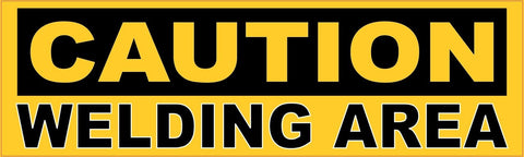 StickerTalk® Brand 10in x 3in Caution Welding Area Magnet Magnetic Sign