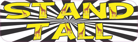 StickerTalk® Brand 10in x 3in Stand Tall Giraffe Magnet Magnetic Vehicle Sign