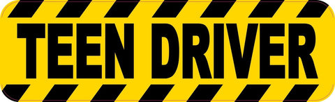 10in x 3in Teen Driver Sticker Vinyl Window Decal