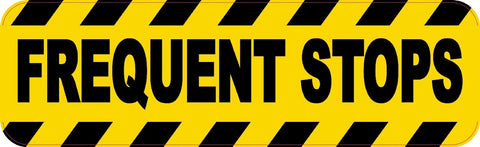 10" x 3" Frequent Stops Mail Business Sign Bumper Sticker Decals Decal Stickers