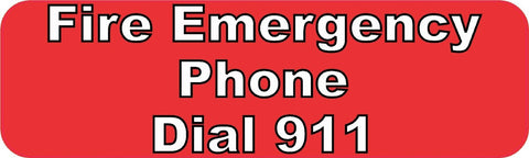 10" x 3" Fire Emergency 911 Business Signs Decals Window Stickers Sticker Decal