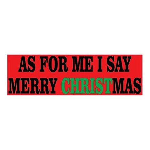 10" x 3" Merry Christmas Tree Bumper Sticker Decal Car Window Stickers Decals