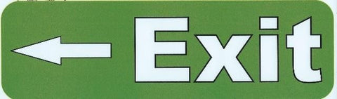 StickerTalk® Brand 10in x 3in Left Arrow Exit Sign Business Signs  magnets magnetic magnet