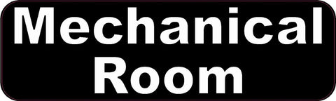 10" x3" Mechanical Room Business Sign Signs Decal Sticker Window Decals Stickers