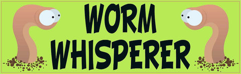 StickerTalk® Brand 10in x 3in Worm Whisperer Magnet Magnetic Vehicle Sign