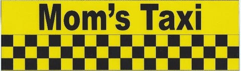 10"x3" Funny Mom's Taxi Vinyl Bumper Sticker Decal Car Stickers Window Decals