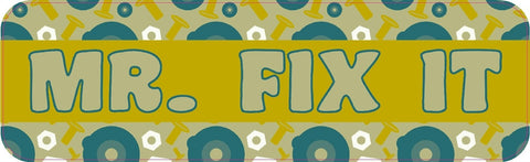 10" x 3" Mr. Fix It Funny Bumper Sticker Vinyl Car Window Decal Stickers Decals