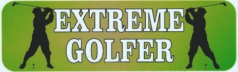 10" x 3" Extreme Golfer Bumper Stickers window decals decal sticker golf balls