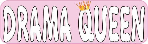 10"x3" Drama Queen Bumper Stickers Car Window Sticker Truck Decal Vinyl Decals